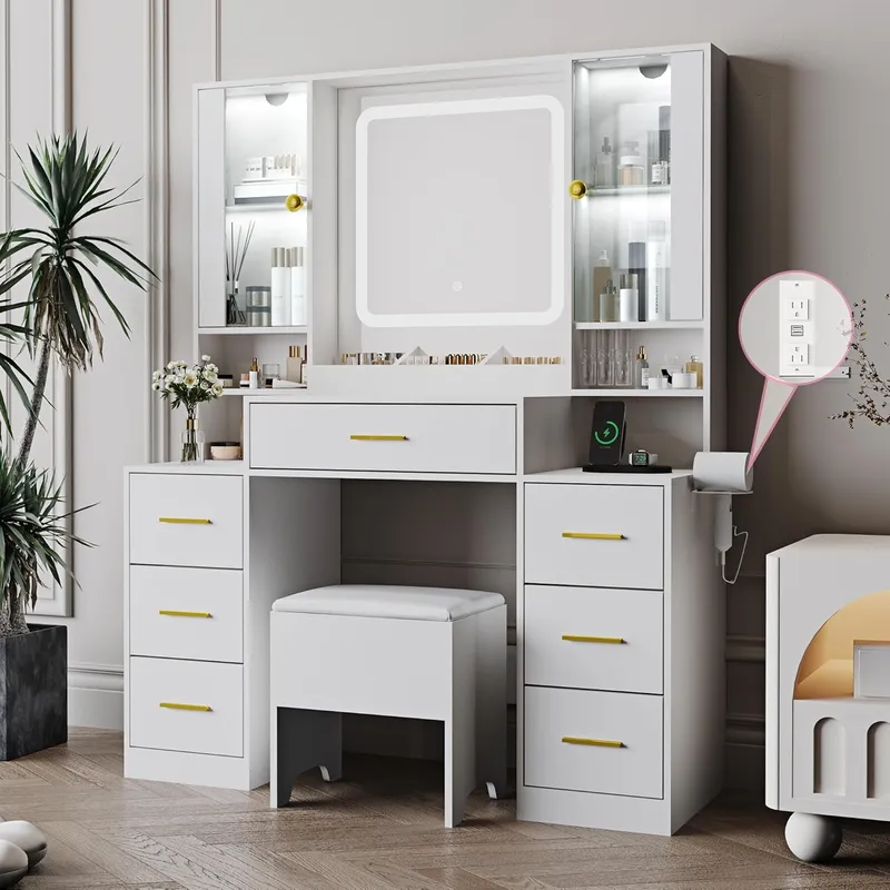 BORNOON Makeup Vanity with LED Light