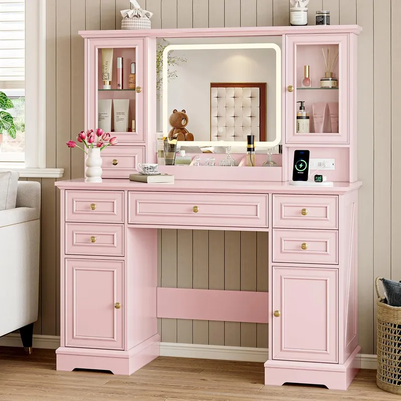 BORNOON Vanity Desk with Lights